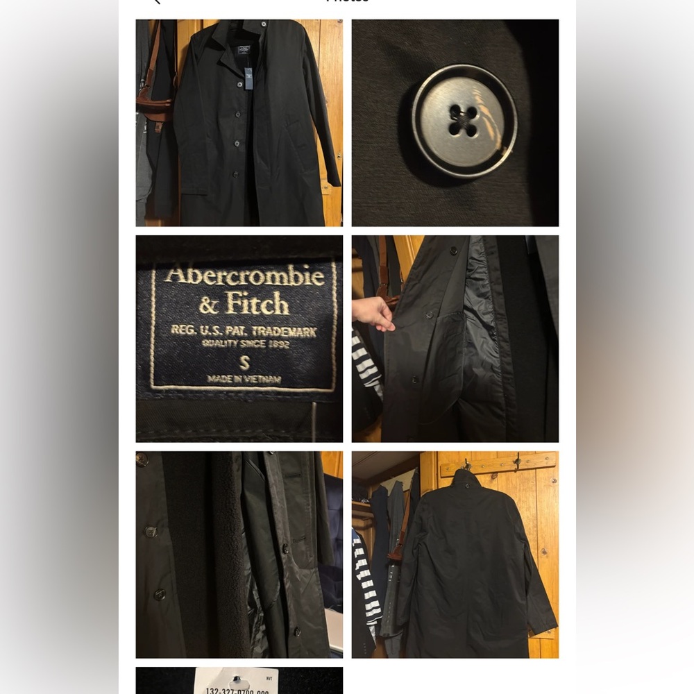 New Small Abercrombie & Fitch Long Winter Coat